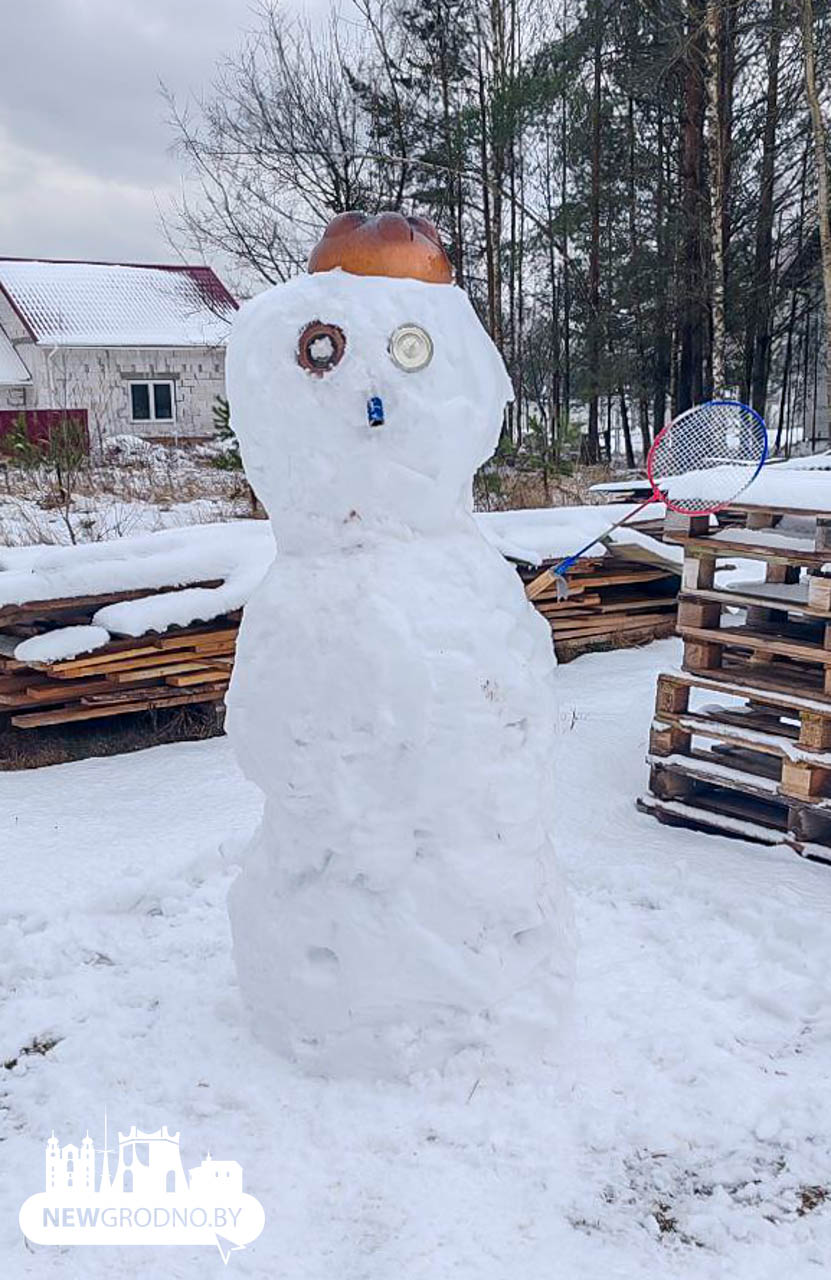 Cвежая порция креативных снеговиков из Гродно