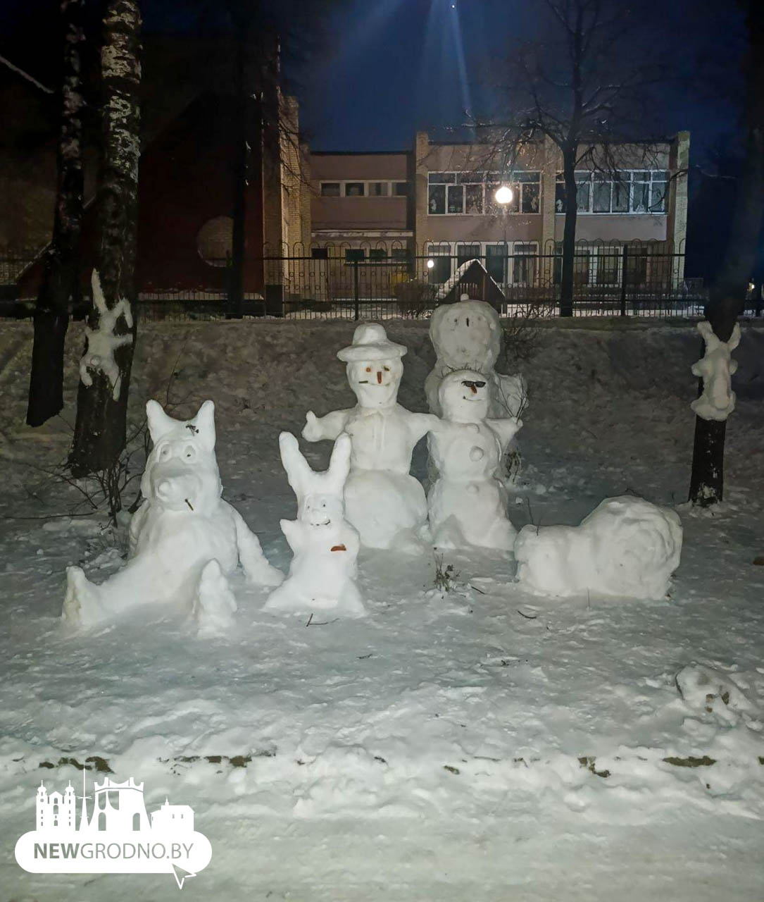 Cвежая порция креативных снеговиков из Гродно