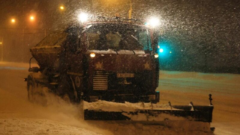 Снежный шторм в Беларуси