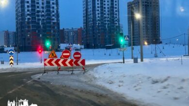 Движение на выезде из Гродно в сторону
