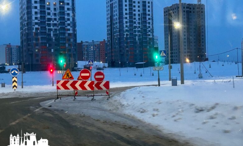 Движение на выезде из Гродно в сторону