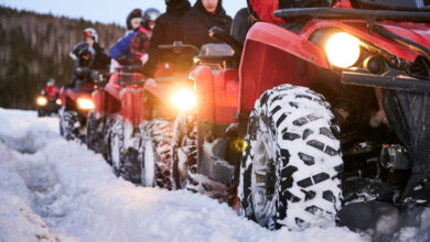 Зимняя езда на квадроциклах