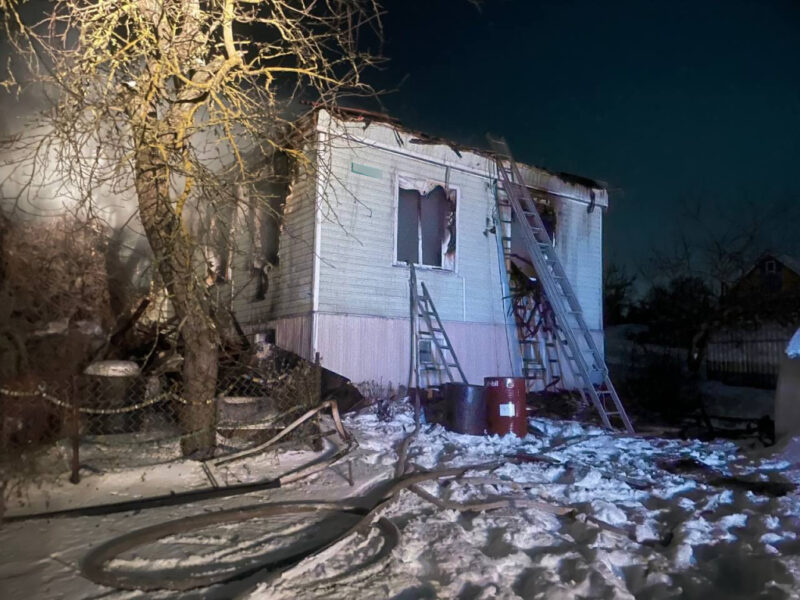 На пожаре под Кореличами