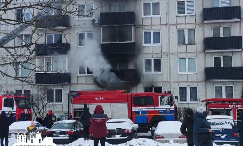 В результате пожара в Гродне погибли три человека