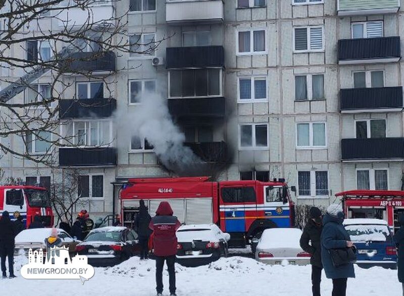 В результате пожара в Гродне погибли три человека