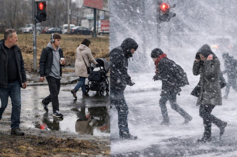 в Беларуси бушует метель