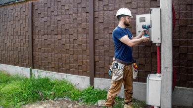 Электросчетчик за пределами дачи