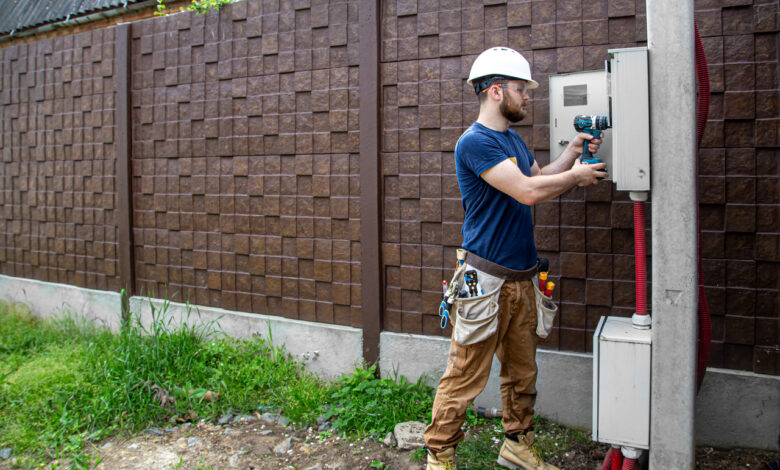Электросчетчик за пределами дачи