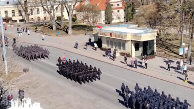 Милиция Гродно прошла парадом по центру города