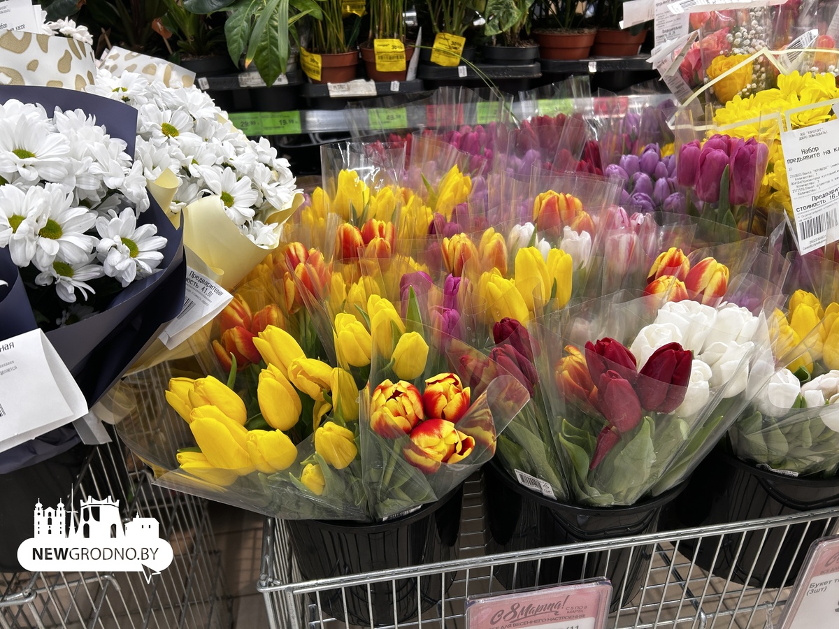 Цены на цветы в магазинах Гродно