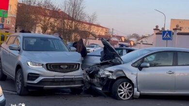 Массовое ДТП на Горновых в Гродно