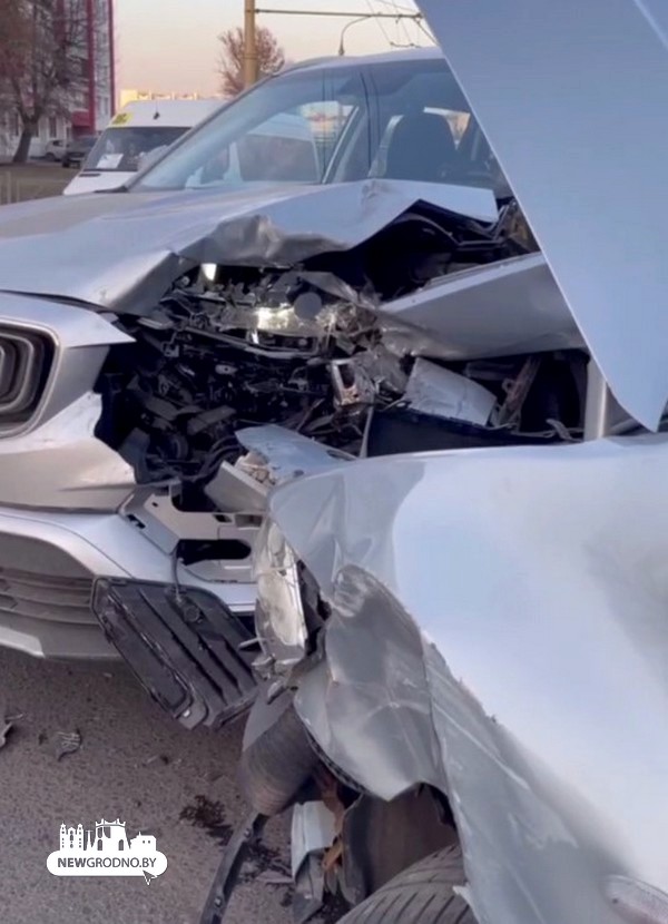 Массовое ДТП на Горновых в Гродно
