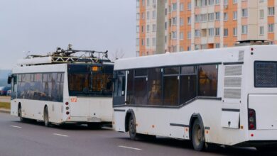 транспорта в микрорайон Грандичи