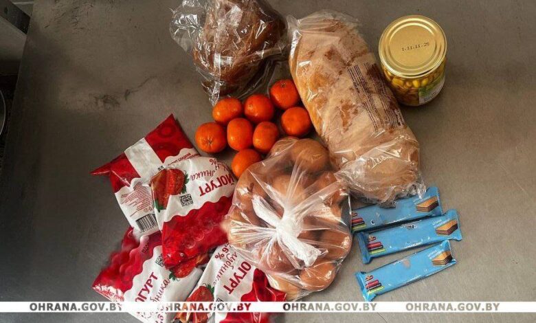 охрана задержала похитителей продуктов