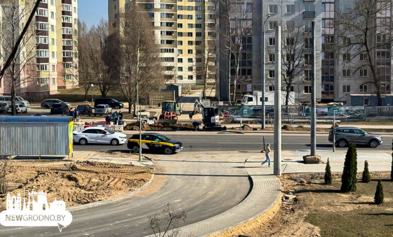 На Дзержинского в Гродно меняют