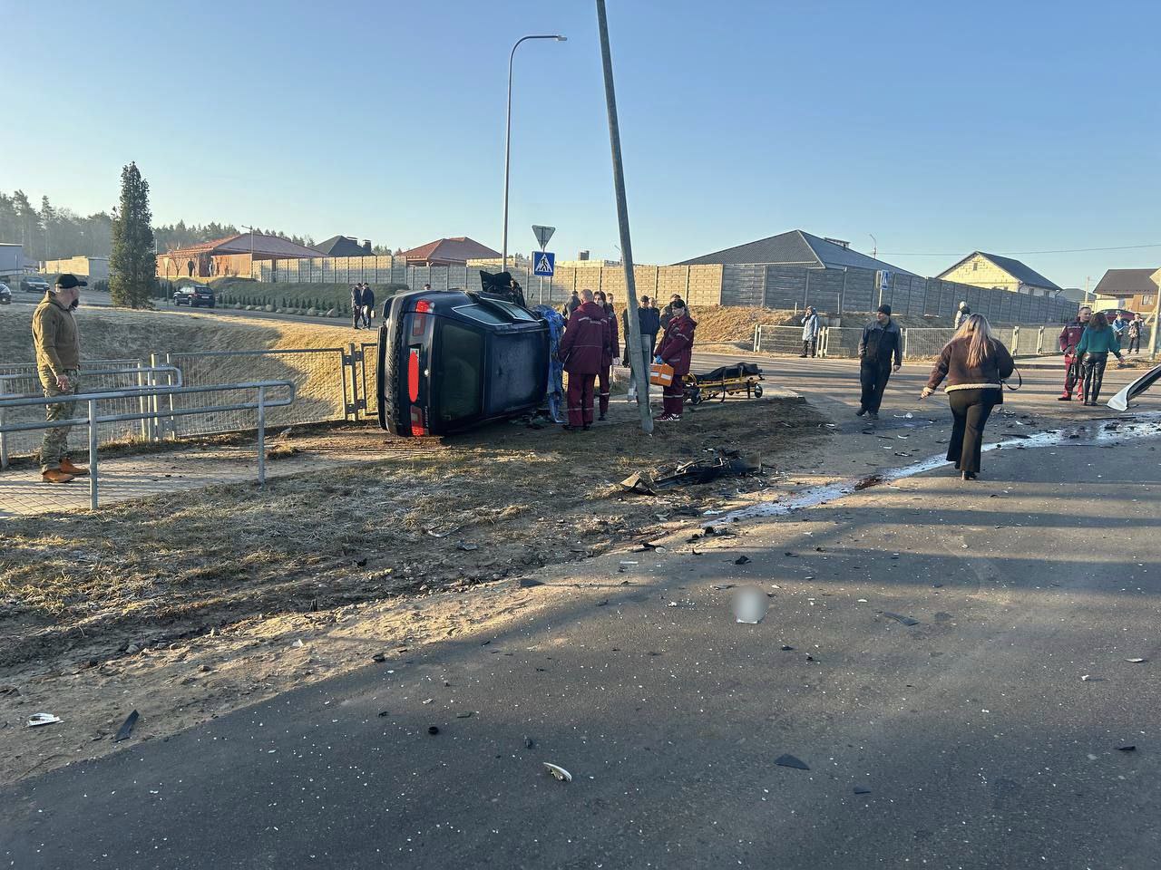 В Слониме легковушка протаранила машину Скорой помощи