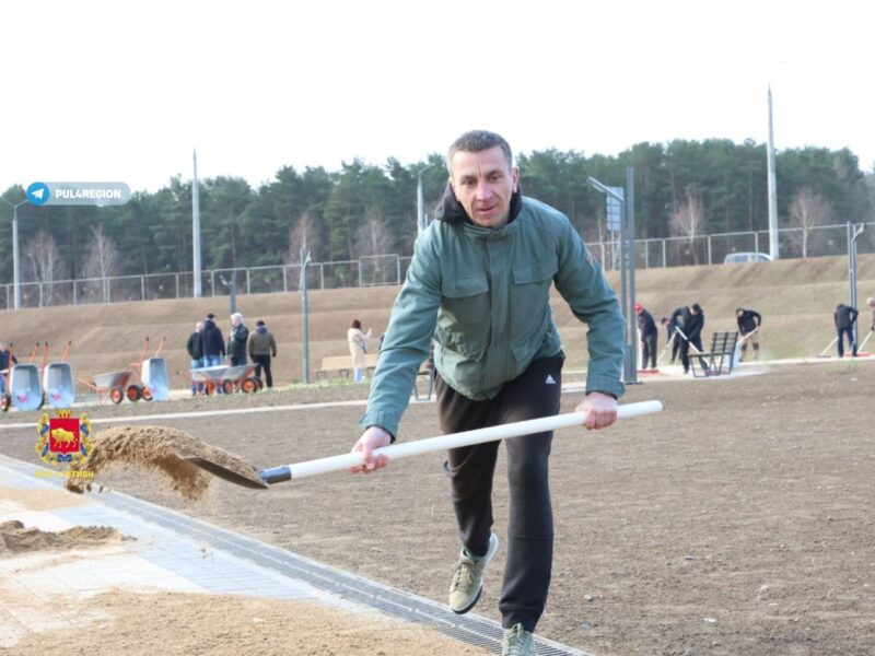на стройке областной клинической