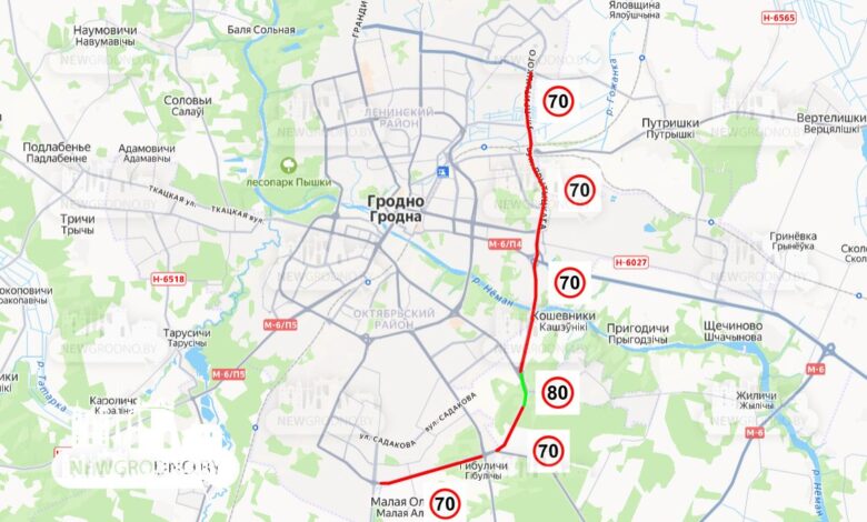 На объездной Гродно понизили скоростной режим