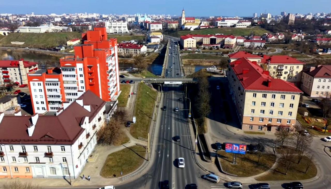 Блогер пролетел над Гродно на дроне