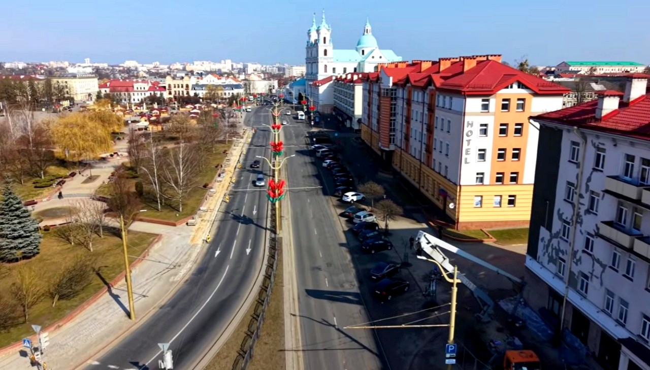 Блогер пролетел над Гродно на дроне