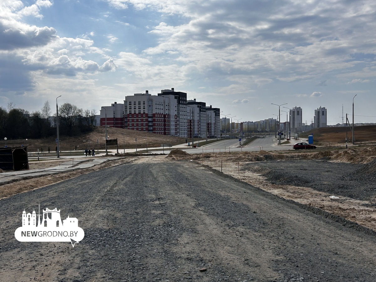 В Гродно строят две новых дороги