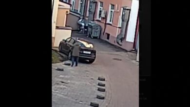 гродненец заехал под «кирпич»