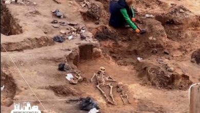 на древнем кладбище