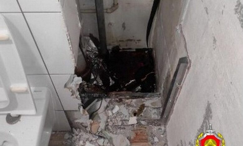 белорус упал в сантехническую