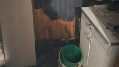 В Гродно горел балкон