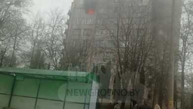 Пожар в многоэтажке