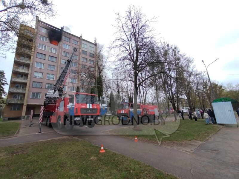 Пожар в многоэтажке