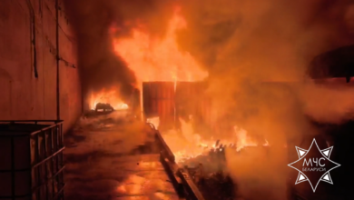 В Минске горел пивзавод