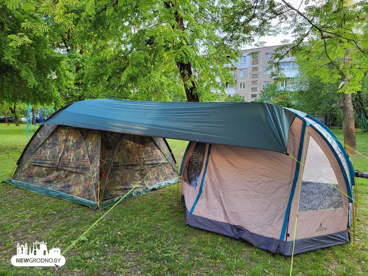 что за палатка стояла во дворе в Гродно 