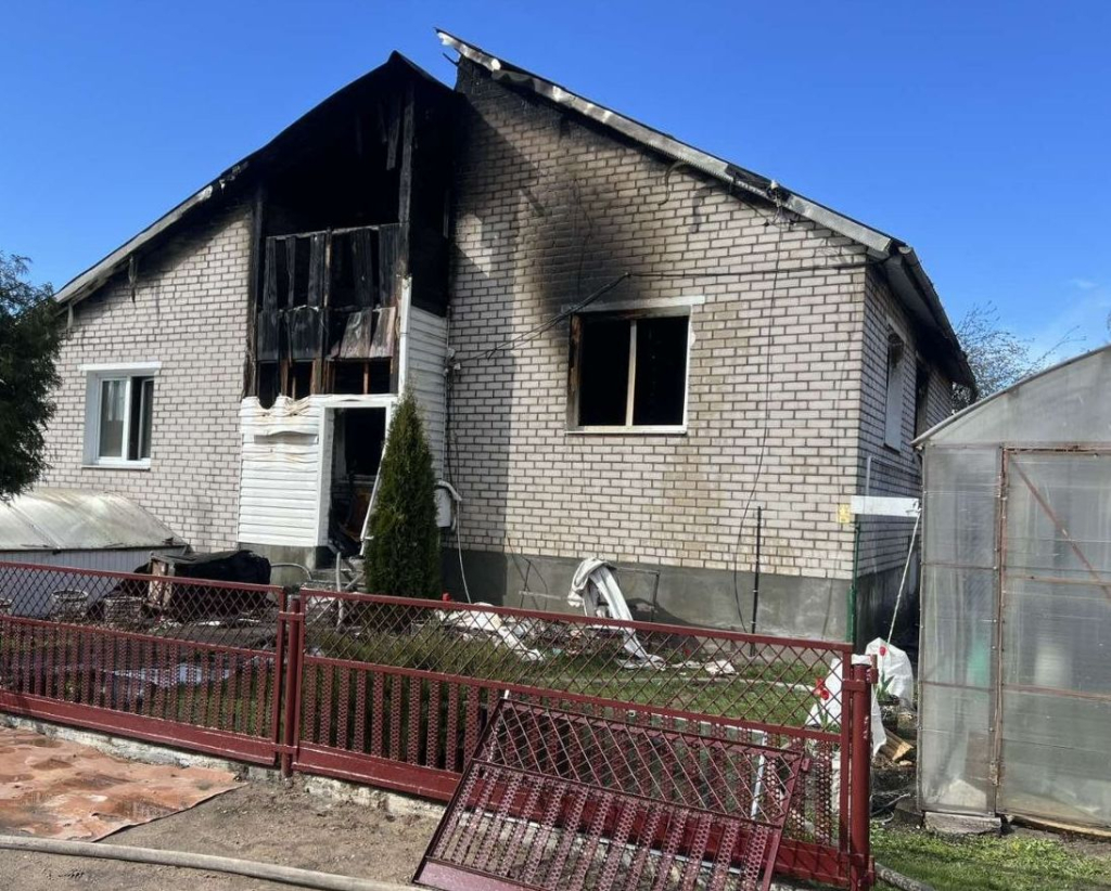 В Гродно на рынке «Южный» горел павильон