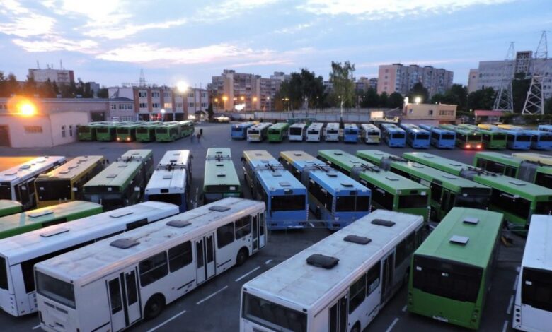 Автобусный парк в Гродно