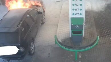 Пожар на АЗС в Гомеле
