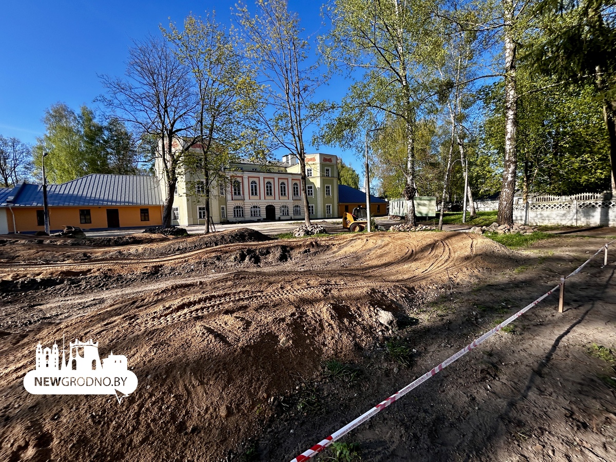 В центре Гродно открылись виды на старинный дворец