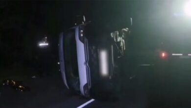 Под Бобруйском опрокинулась маршрутка