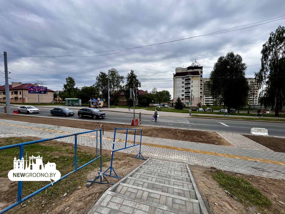 В Гродно появился новый перекрёсток вместо старого выезда