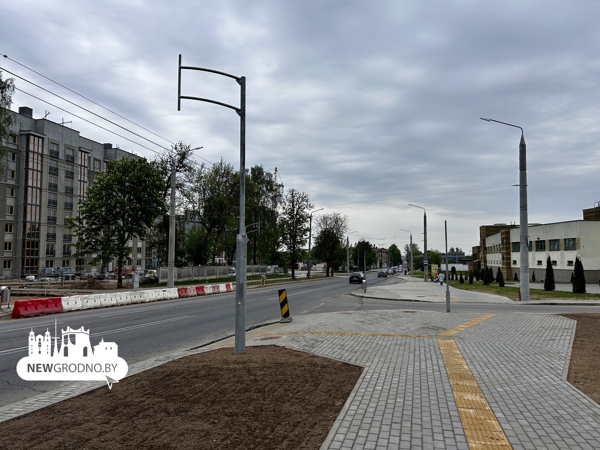 В Гродно появился новый перекрёсток вместо старого выезда