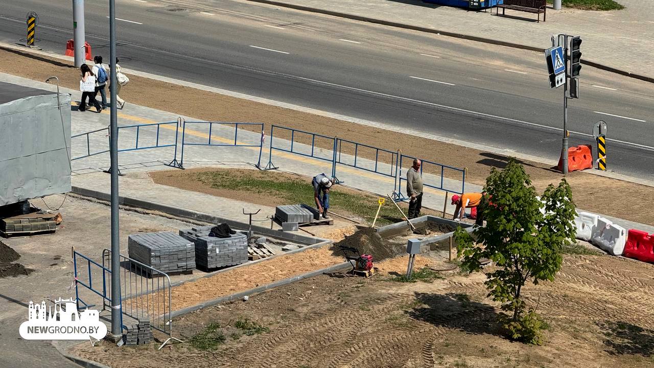 В Гродно появился новый перекрёсток вместо старого выезда
