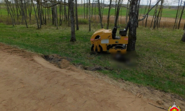 Под Браславом дорожного рабочего