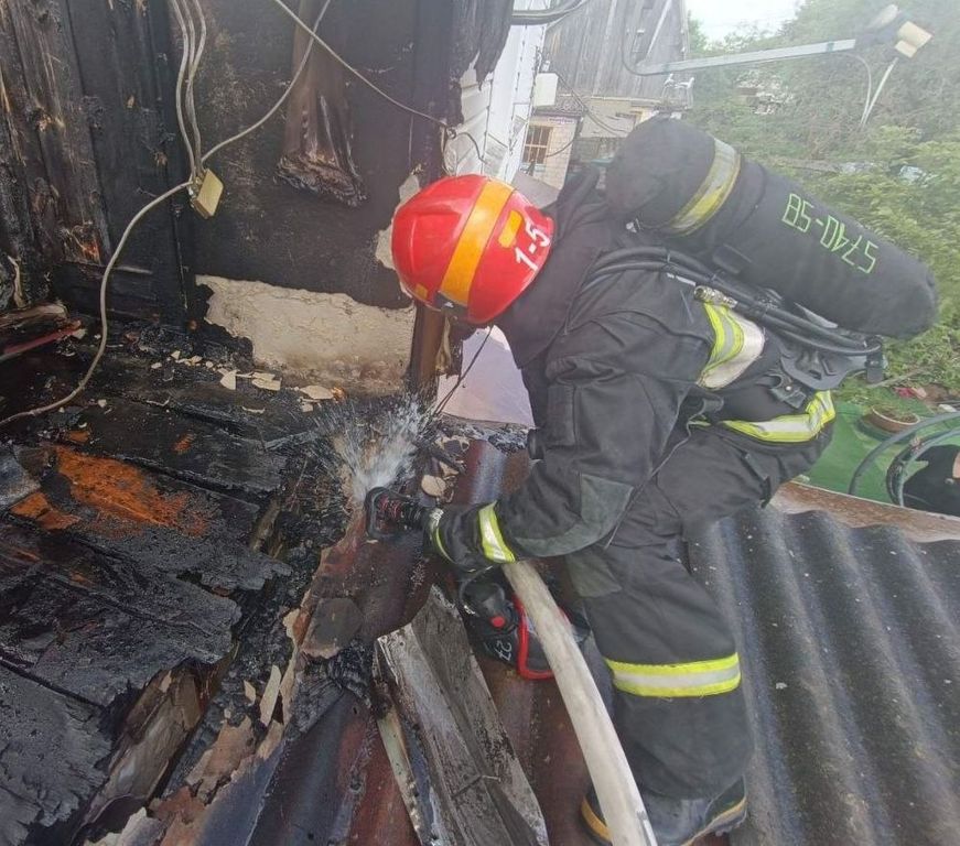 под Гродно горел дачный дом 75-летней женщины