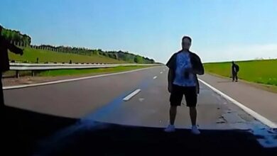 Автостоперы на трассе М1