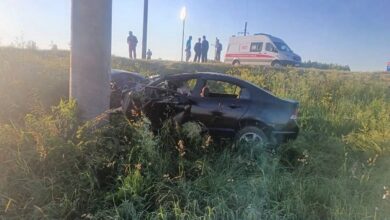 в тяжелой аварии