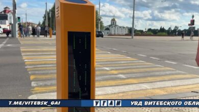 В Витебске столбики начали