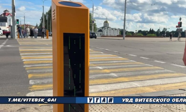 В Витебске столбики начали