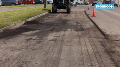В Гродно ремонтируют дорогу