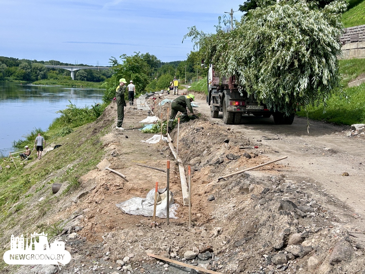 Реконструкция набережной в Гродно