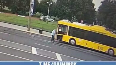 в Минске автобус насмерть